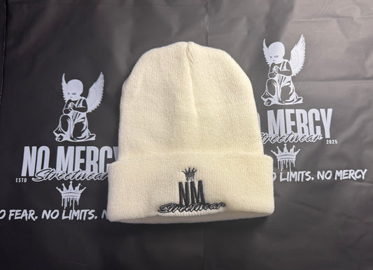 NM white beanie
