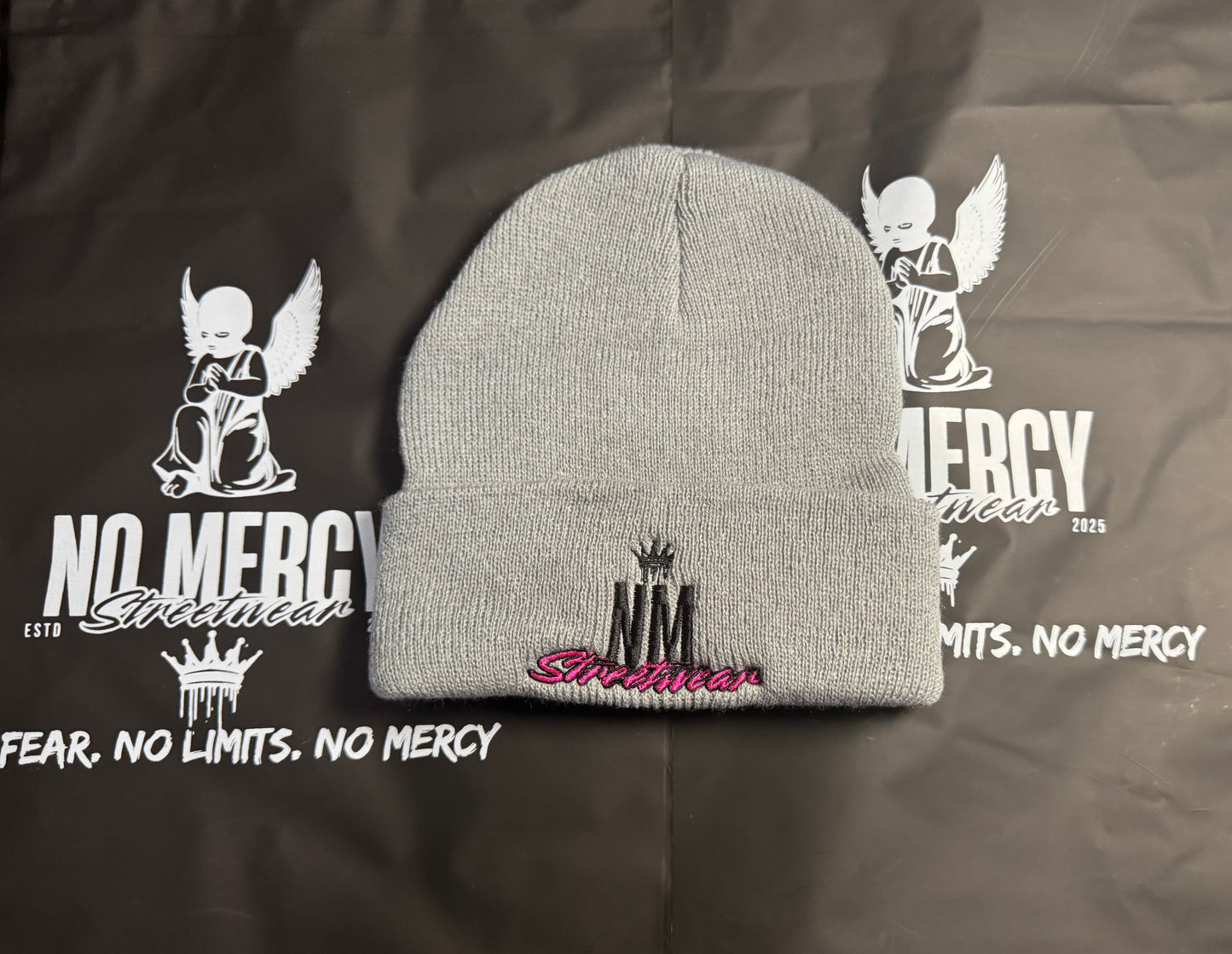 NM grey beanie